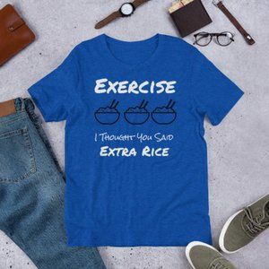 Unisex Humorous Gym T-Shirt, Funny Fitness T Shirt